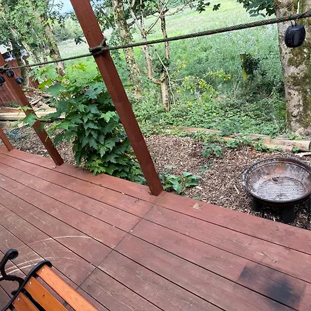 Valley View In The Woods On A Farm Camping *