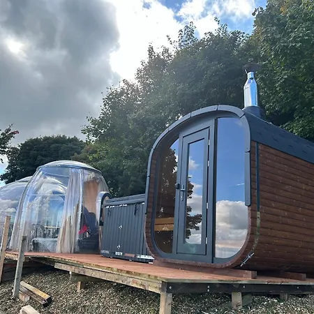 Valley View In The Woods On A Farm Camping *