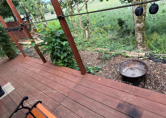 Valley View In The Woods On A Farm Camping *